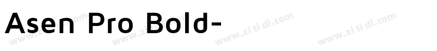 Asen Pro Bold字体转换